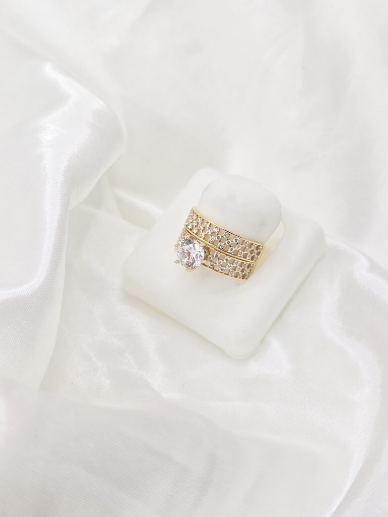 10K CZ NET WOMEN'S ENGAGEMENT RING – 7 – JY Jewelry Wholesale