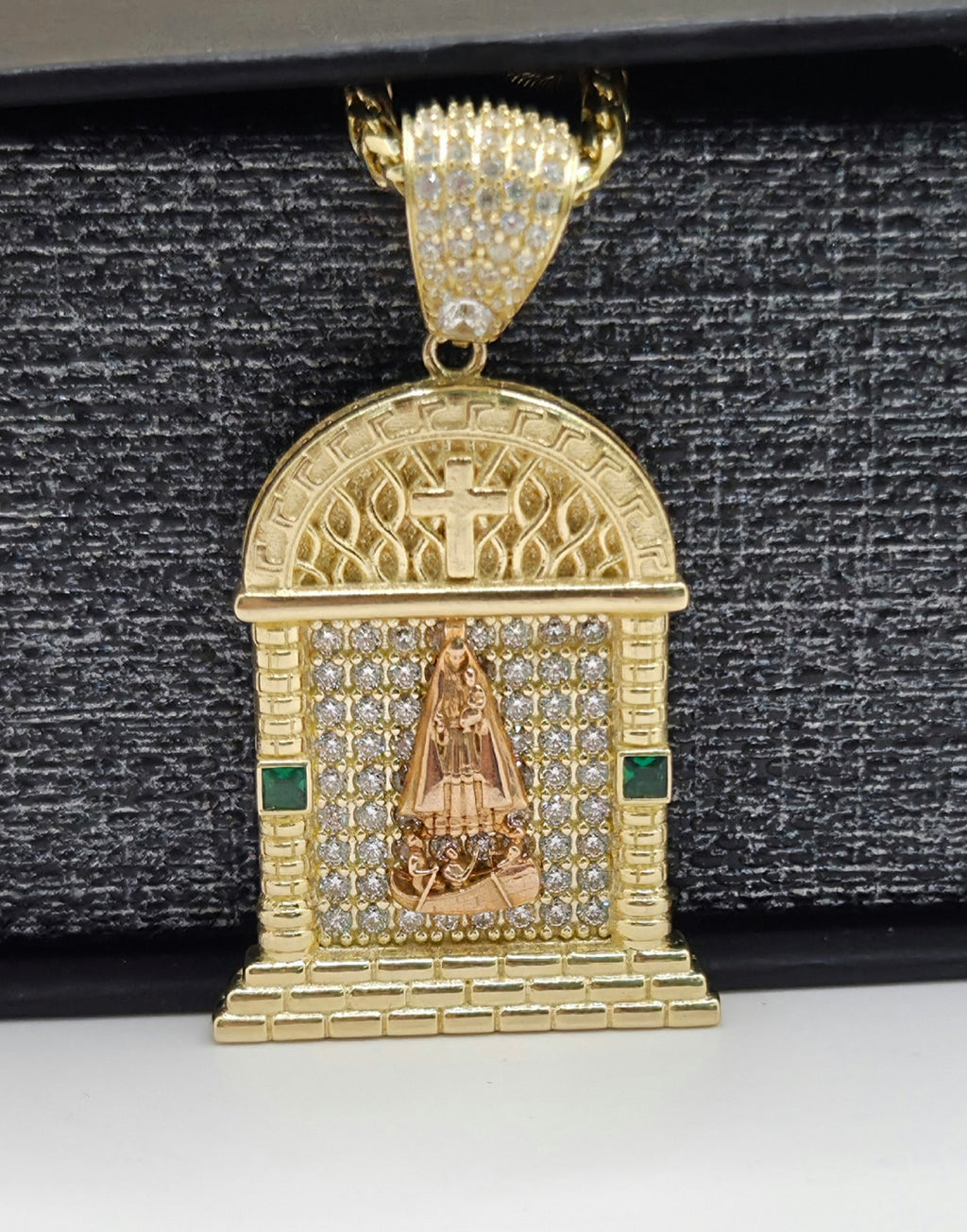 14K CZ HOUSE STYLE CARIDAD PENDANT – JY Jewelry Wholesale