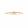 14K DELICATE AND FINE RING WITH A THREE-RING DETAIL CZ – 7 – JY Jewelry Wholesale