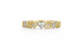 10K TWO TONE FIVE HEARTS RING – 7.5-8 – JY Jewelry Wholesale