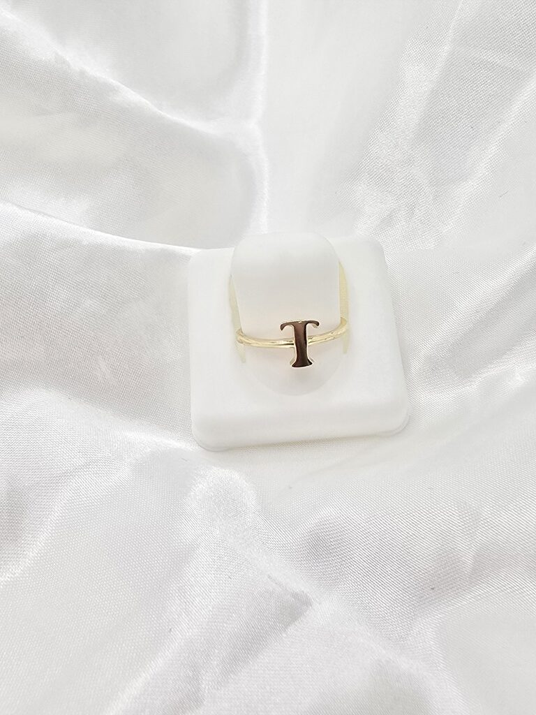 14K "T" LETTER RING – 6.5 – JY Jewelry Wholesale