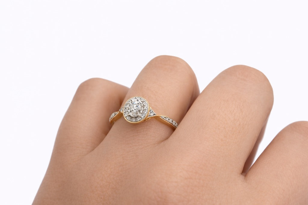 10K DELICATE OVAL DIAMOND PROMISE RING – 7 – JY Jewelry Wholesale