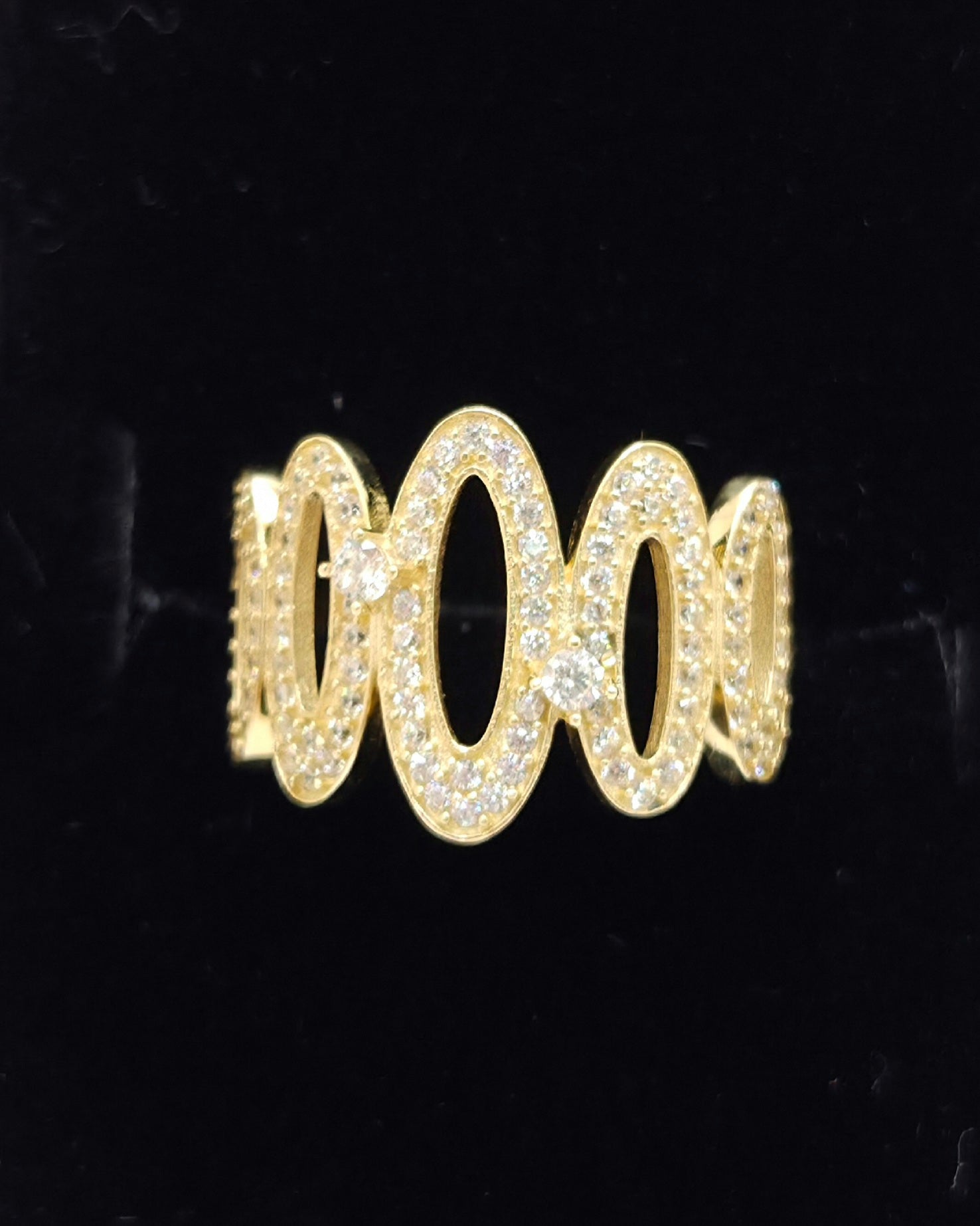 14K DELICATE CZ OVALS RING – 7 – JY Jewelry Wholesale