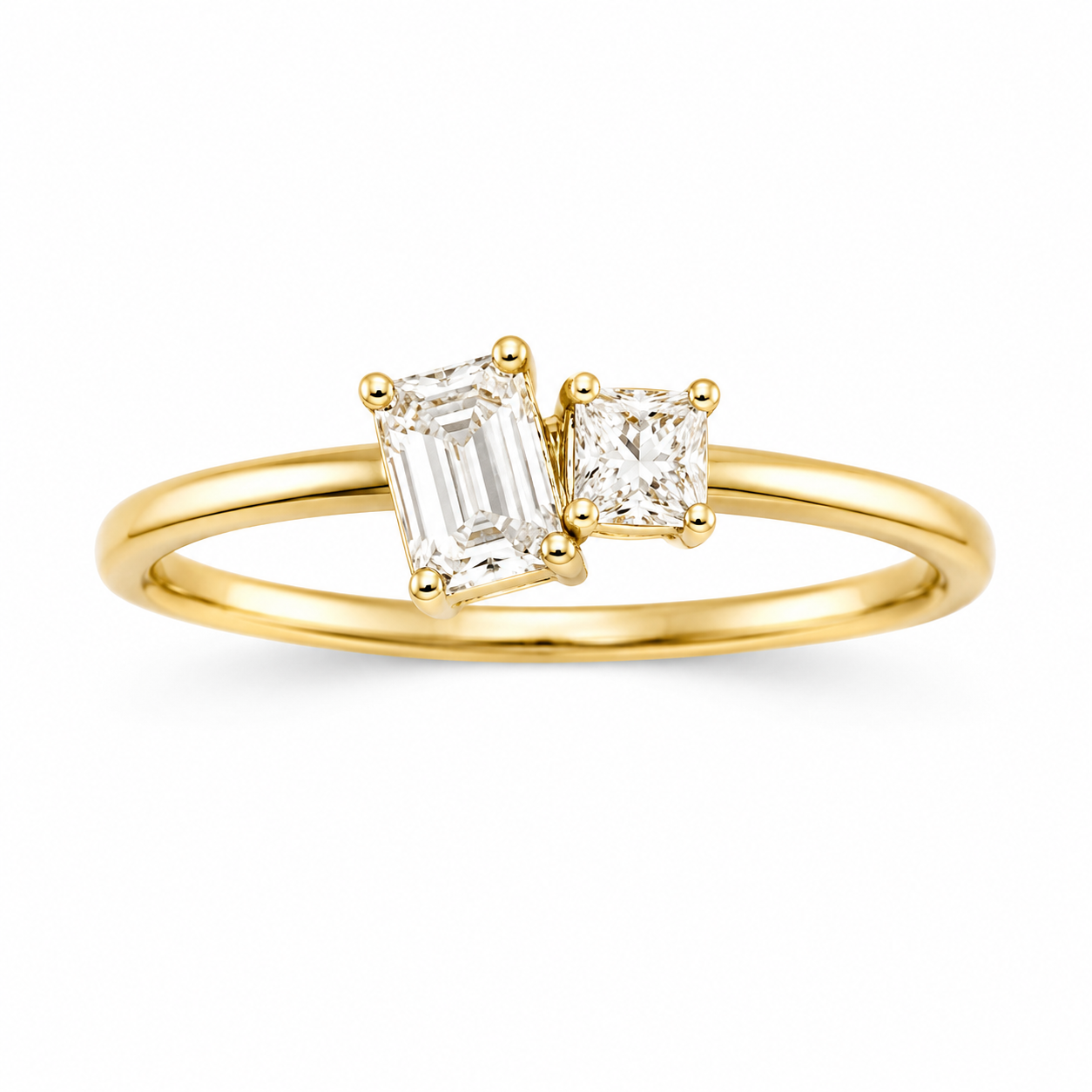 14K LAB GROWN DIAMOND ABSTRACT RING – 7 – JY Jewelry Wholesale