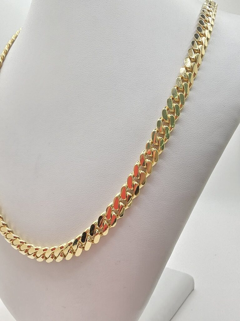 10K SOLID MIAMI CUBAN CHAIN – 24" 7MM – JY Jewelry Wholesale