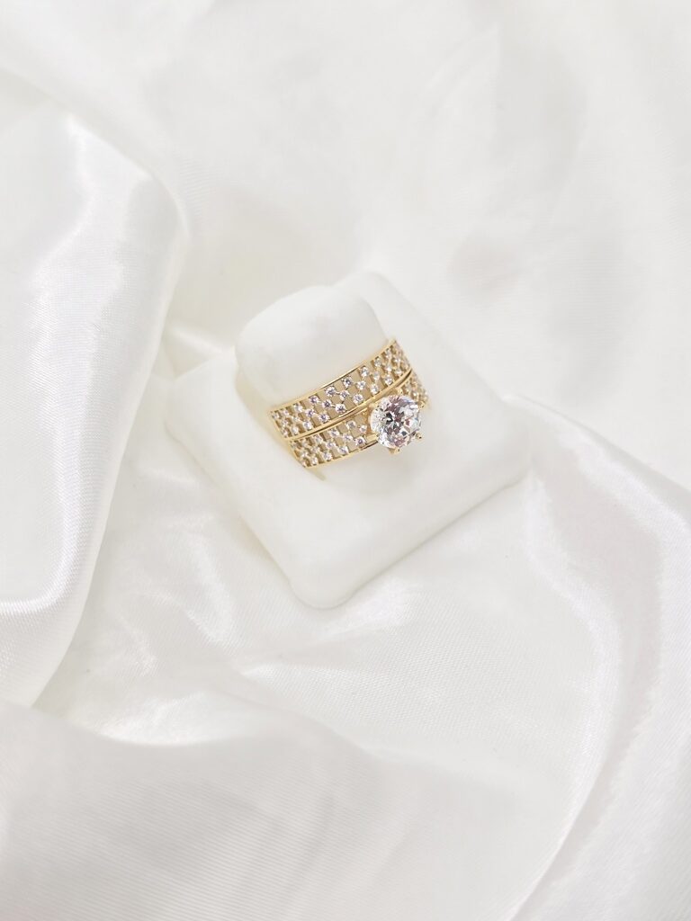 10K CZ NET WOMEN'S ENGAGEMENT RING – 7 – JY Jewelry Wholesale