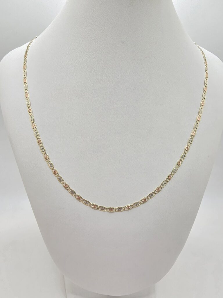 10K VALENTINE CHAIN – 24" 3MM – JY Jewelry Wholesale