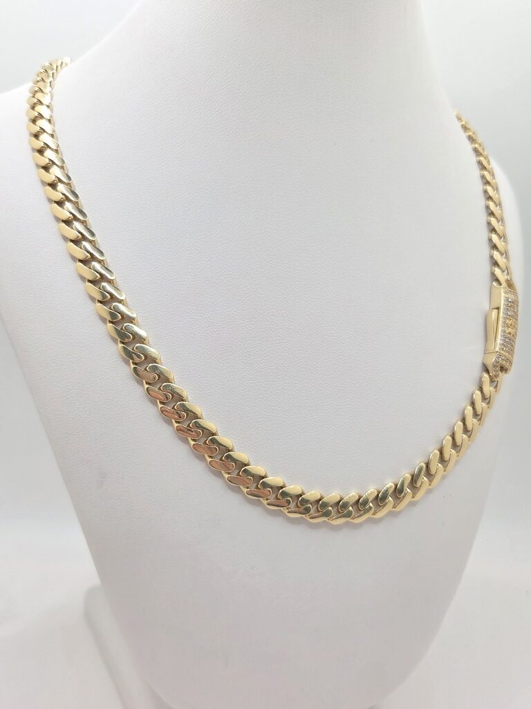 14K MONACO STYLE CHAIN – 22" 5.5MM – JY Jewelry Wholesale