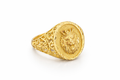 10K LION FACE ELEGANT DESIGN OVAL MAN'S RING – 9.5/10 – JY Jewelry Wholesale