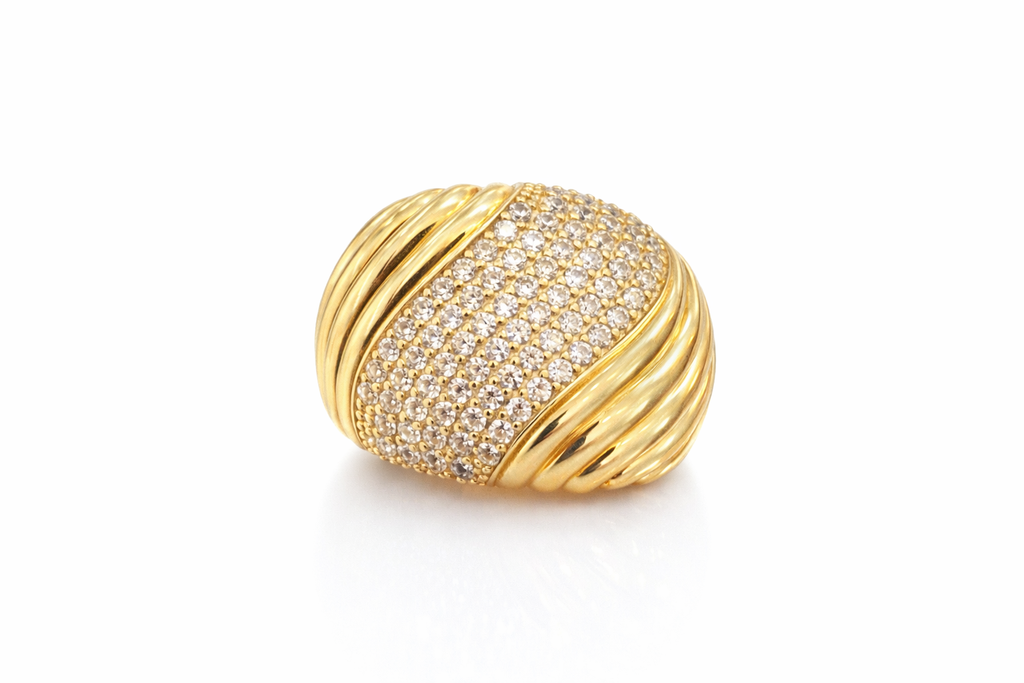 14K MODERN CZ WOMAN'S RING – 10 – JY Jewelry Wholesale