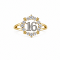 10K SIXTEEN STONES DETAILS RING – 7 – JY Jewelry Wholesale