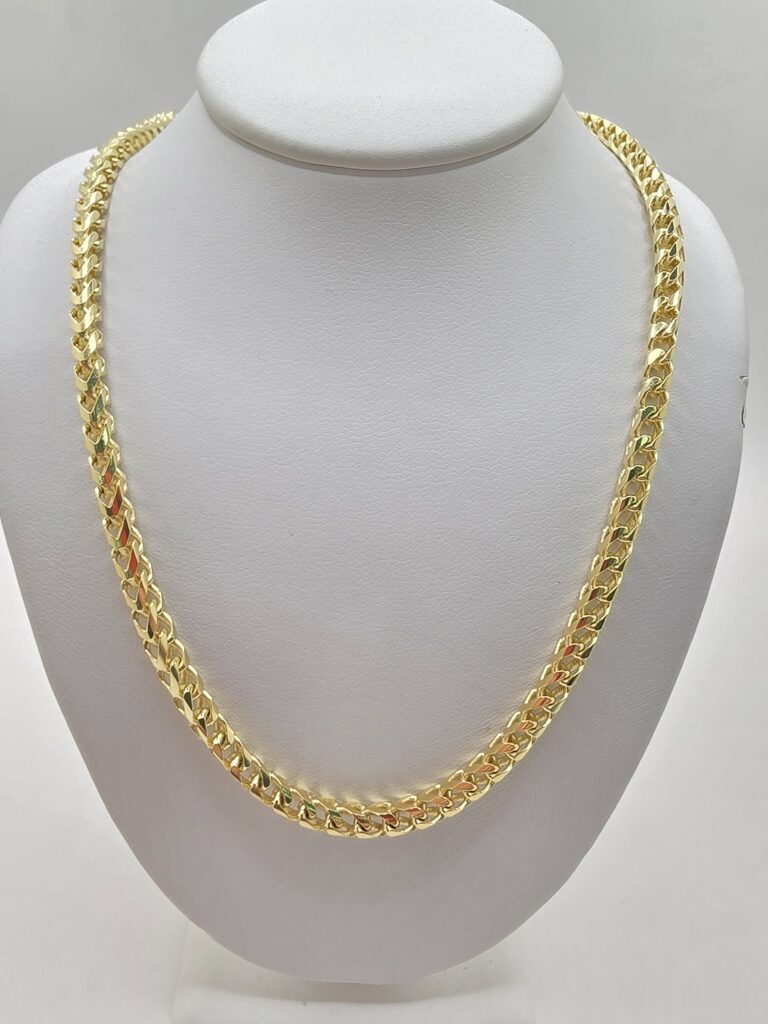 10K SOLID FRANCO CHAIN – 24" 3.5MM – JY Jewelry Wholesale