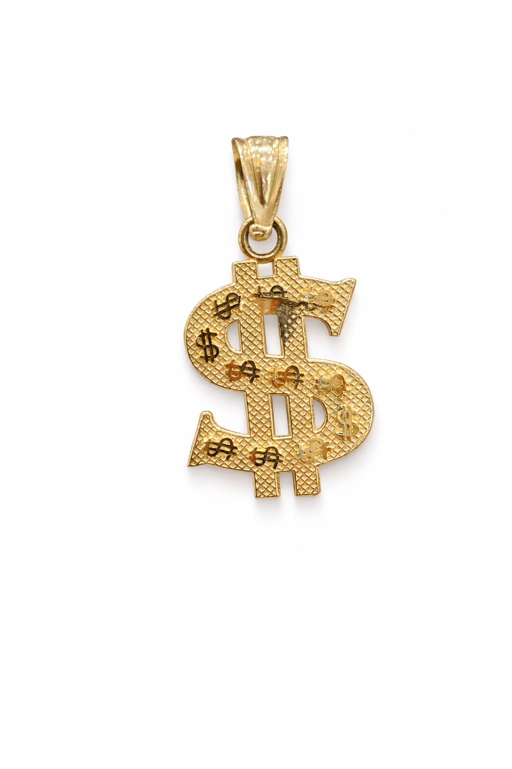 10K MONEY SYMBOL PENDANT – SMALL – JY Jewelry Wholesale