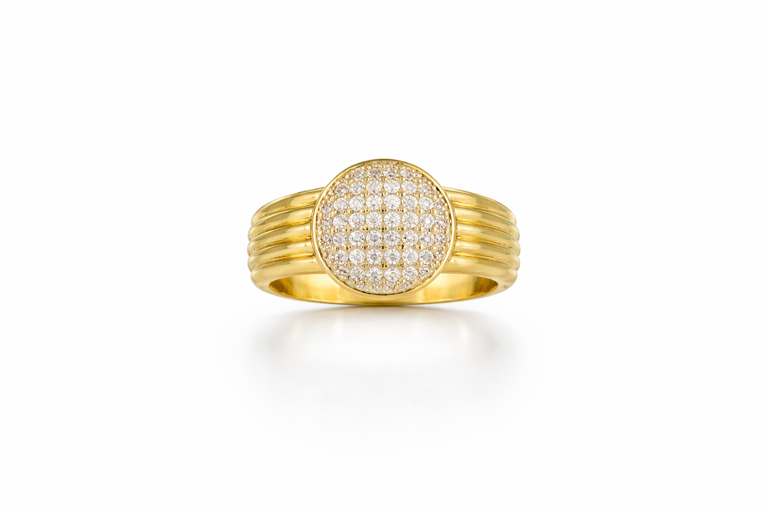 14K CZ ROUND VINTAGE STYLE RING – 7 & 8 – JY Jewelry Wholesale