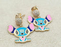10K SKY BLUE FLAT STYLE EARRINGS – JY Jewelry Wholesale