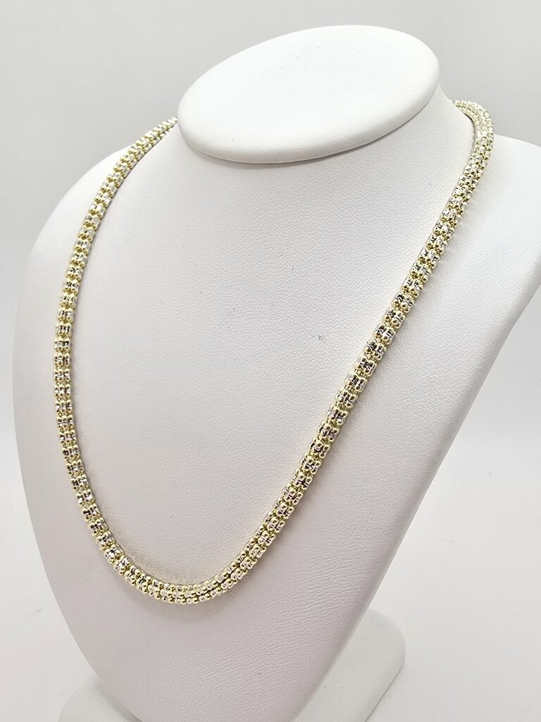 10K ICE CHAIN – 22" 4MM – JY Jewelry Wholesale