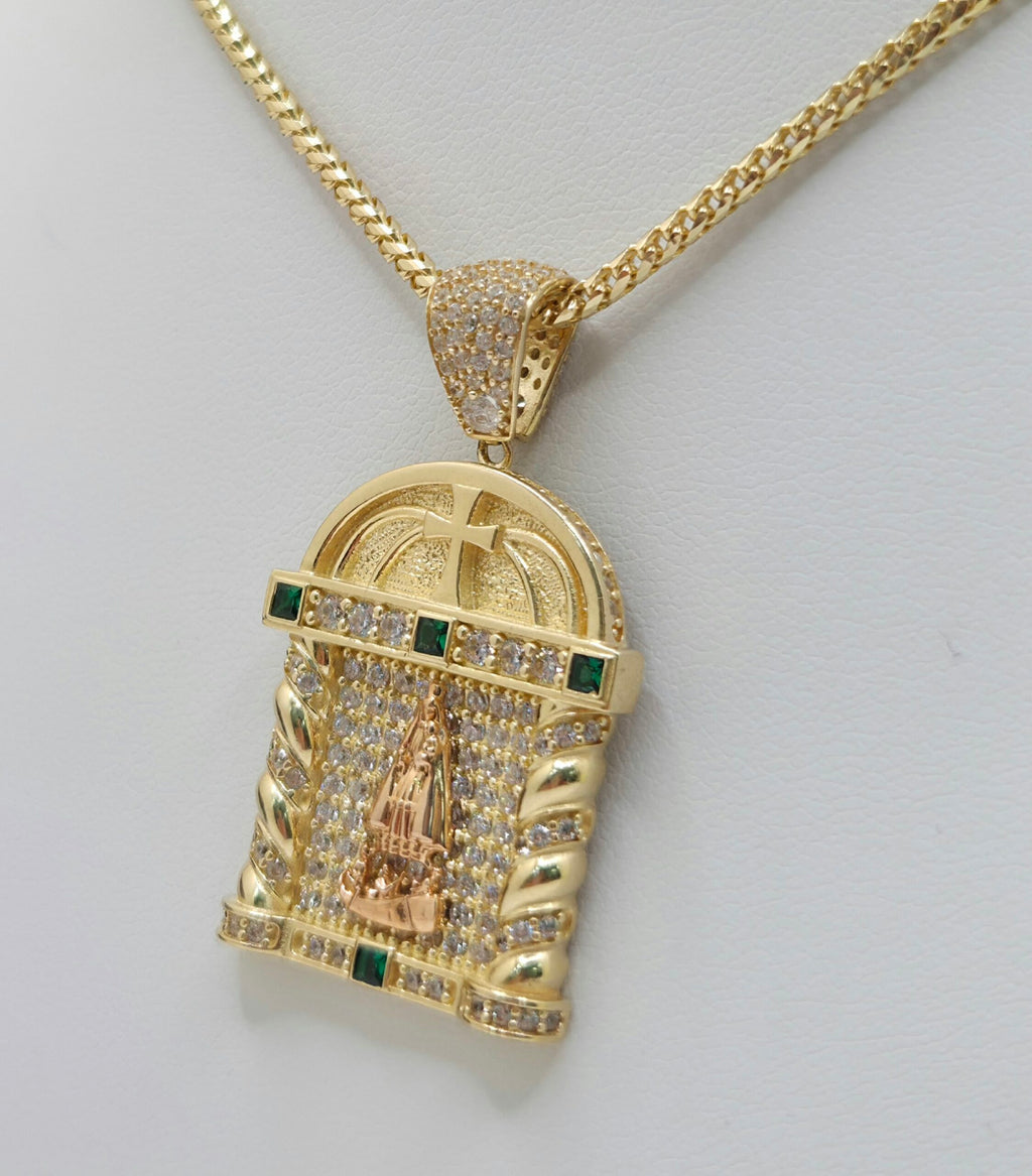 14K CZ HOUSE STYLE CARIDAD PENDANT – JY Jewelry Wholesale