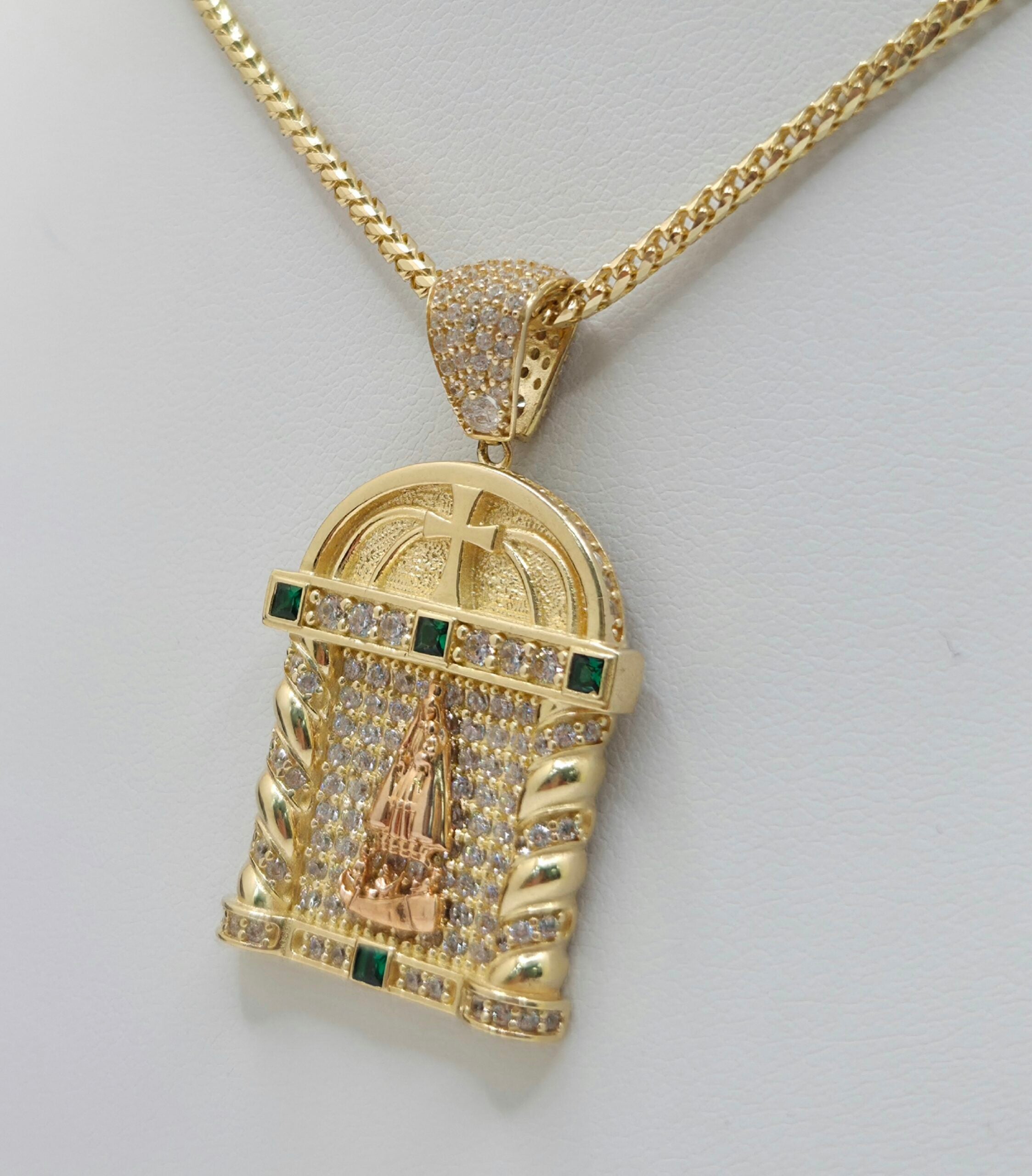 14K CZ HOUSE STYLE CARIDAD PENDANT – JY Jewelry Wholesale