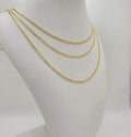 14K SOLID CUBAN CURB FLAT CHAIN – 22" 2.5MM – JY Jewelry Wholesale