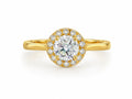 14K GOLD AND MOISSANITE SOLITAIRE RING+DIAMOND – 7 – JY Jewelry Wholesale