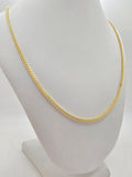10K HOLLOW FRANCO CHAIN – 26" 3MM – JY Jewelry Wholesale