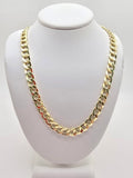 10K HOLLOW CUBAN CURB FLAT CHAIN – 20" 6.5MM – JY Jewelry Wholesale