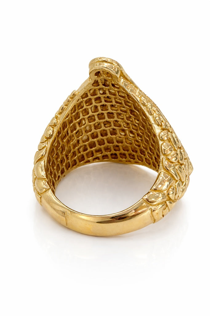 10K NUGGET CARIDAD RING – 10 – JY Jewelry Wholesale