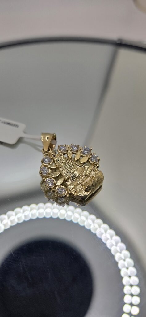 10K BEAUTIFUL CZ DETAIL VIRGEN DE LA CARIDAD PENDANT – JY Jewelry Wholesale