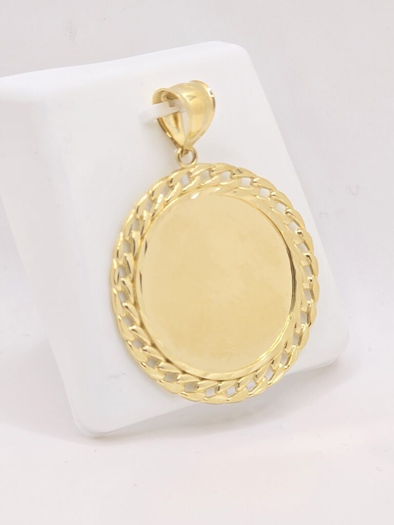 10K MEMORIAL PENDANT MIAMI CUBAN EDGE – JY Jewelry Wholesale