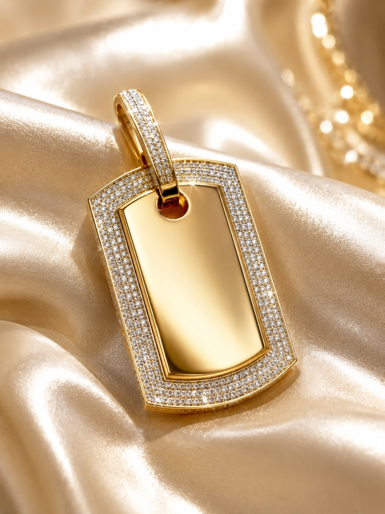 10K SQUARE MEMORIAL PENDANT – JY Jewelry Wholesale
