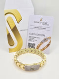 10K CERTIFIED MONACO BANGLE CZ CLOSURE – 13.5MM – JY Jewelry Wholesale
