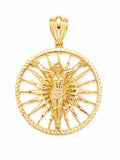 10K ROUND JESUS PENDANT – JY Jewelry Wholesale