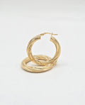 10K CROOKED NEVADAS HOOPS EARRINGS – 4 5MM – JY Jewelry Wholesale