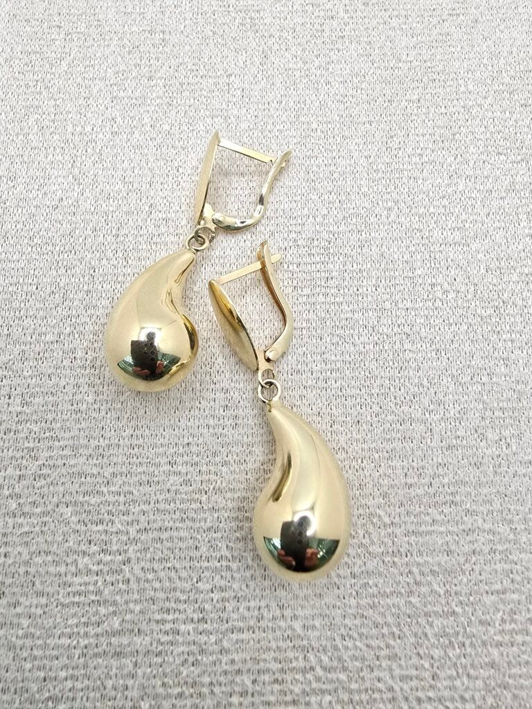 14K DROP PENDANT EARRINGS – JY Jewelry Wholesale