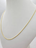 10K POP CORN CHAIN – 22" 2MM – JY Jewelry Wholesale