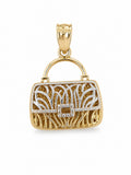 14K SIMPLE AND SMALL TWO-TONE WALLET CHARM – JY Jewelry Wholesale