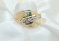 14K ELEGANT TWO TONE DIAMOND CUT DETAIL WOMEN'S RING – 10.5 – JY Jewelry Wholesale
