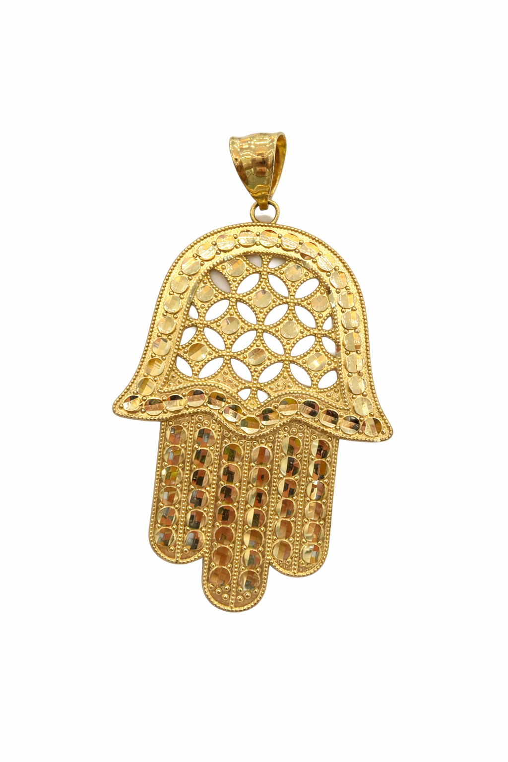 10K MEDIUM LUCKY HAMSA PENDANTSize – JY Jewelry Wholesale