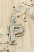10K SMALL CZ "P" LETTER PENDANT – JY Jewelry Wholesale