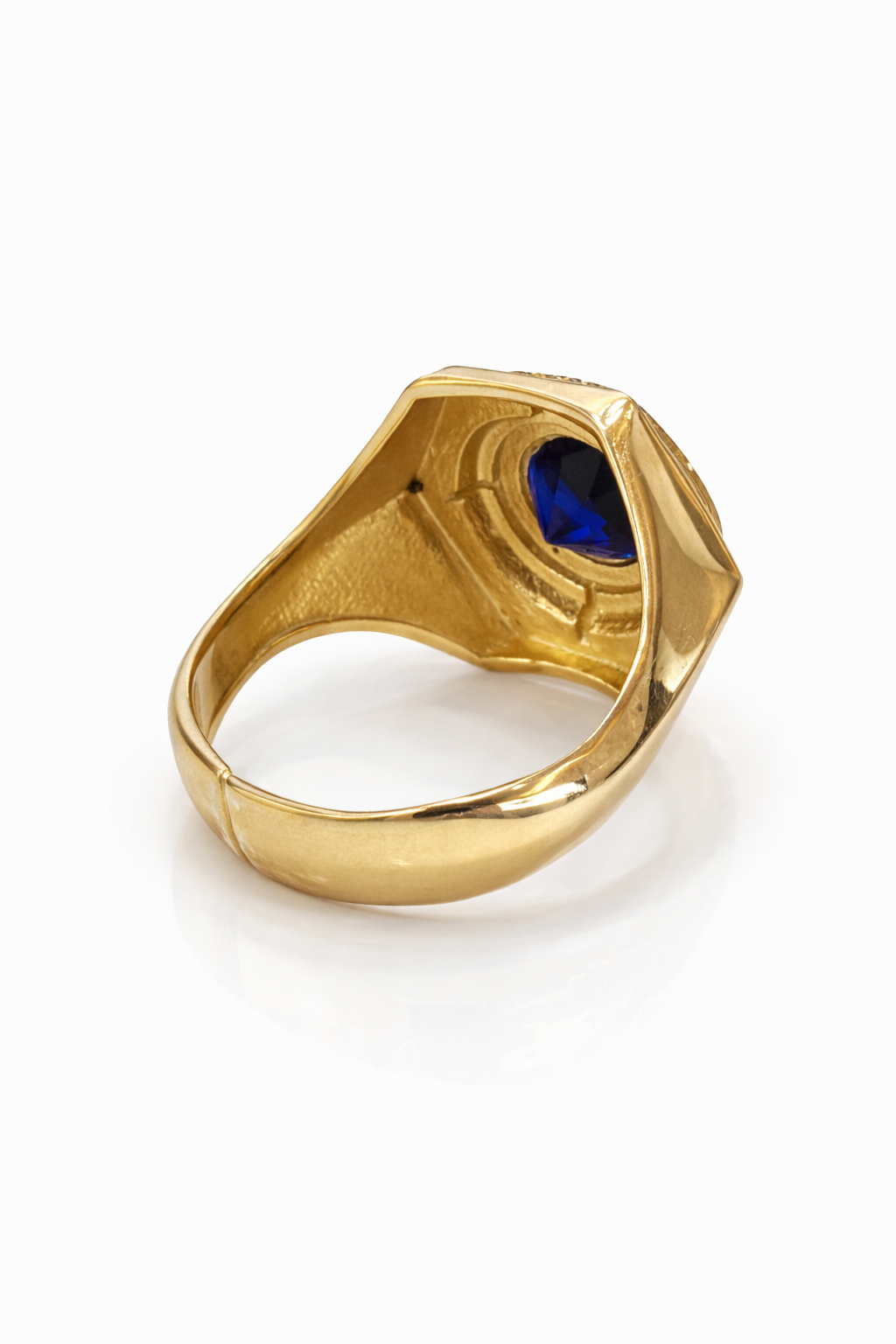 10K ONE BLUE STONE RING – 11.5 – JY Jewelry Wholesale