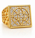 10K SQUARE ROSETTA RING – 11 – JY Jewelry Wholesale