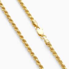 10K SOLID ROPE CHAIN – 2.5MM 20" – JY Jewelry Wholesale
