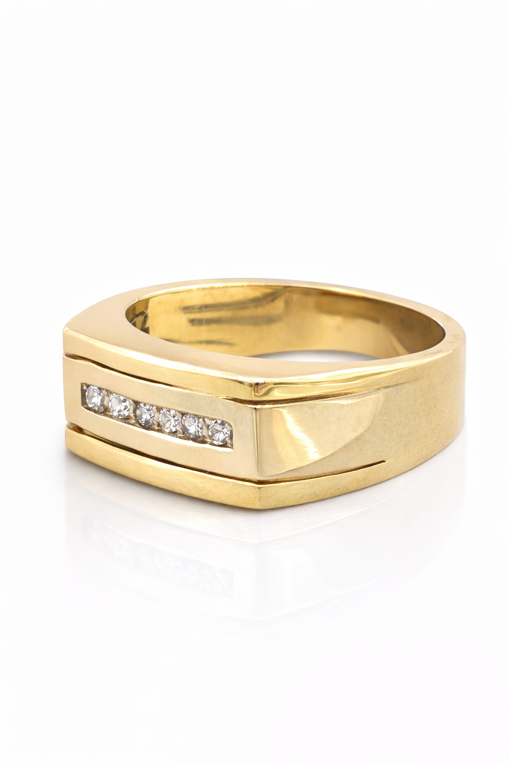 14K YG STATEMENT DIAMOND RING – 9 – JY Jewelry Wholesale