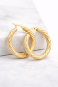 10K CLSSIC NEVADA AND CROOKED HOOPS EARRINGS – 5 5.5MM – JY Jewelry Wholesale