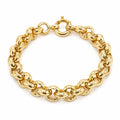 10K DIAMOND CUT ROLO BRACELET – 7" – JY Jewelry Wholesale