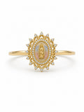 10K ROUND VIRGEN RING – 9 – JY Jewelry Wholesale
