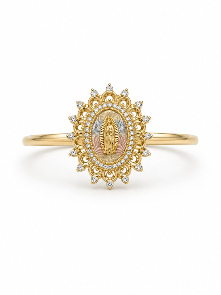 10K ROUND VIRGEN RING – 9 – JY Jewelry Wholesale