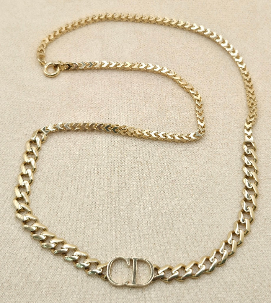 14K "CD" FRANCO & MONACO STYLE NECKLACE – 20" – JY Jewelry Wholesale