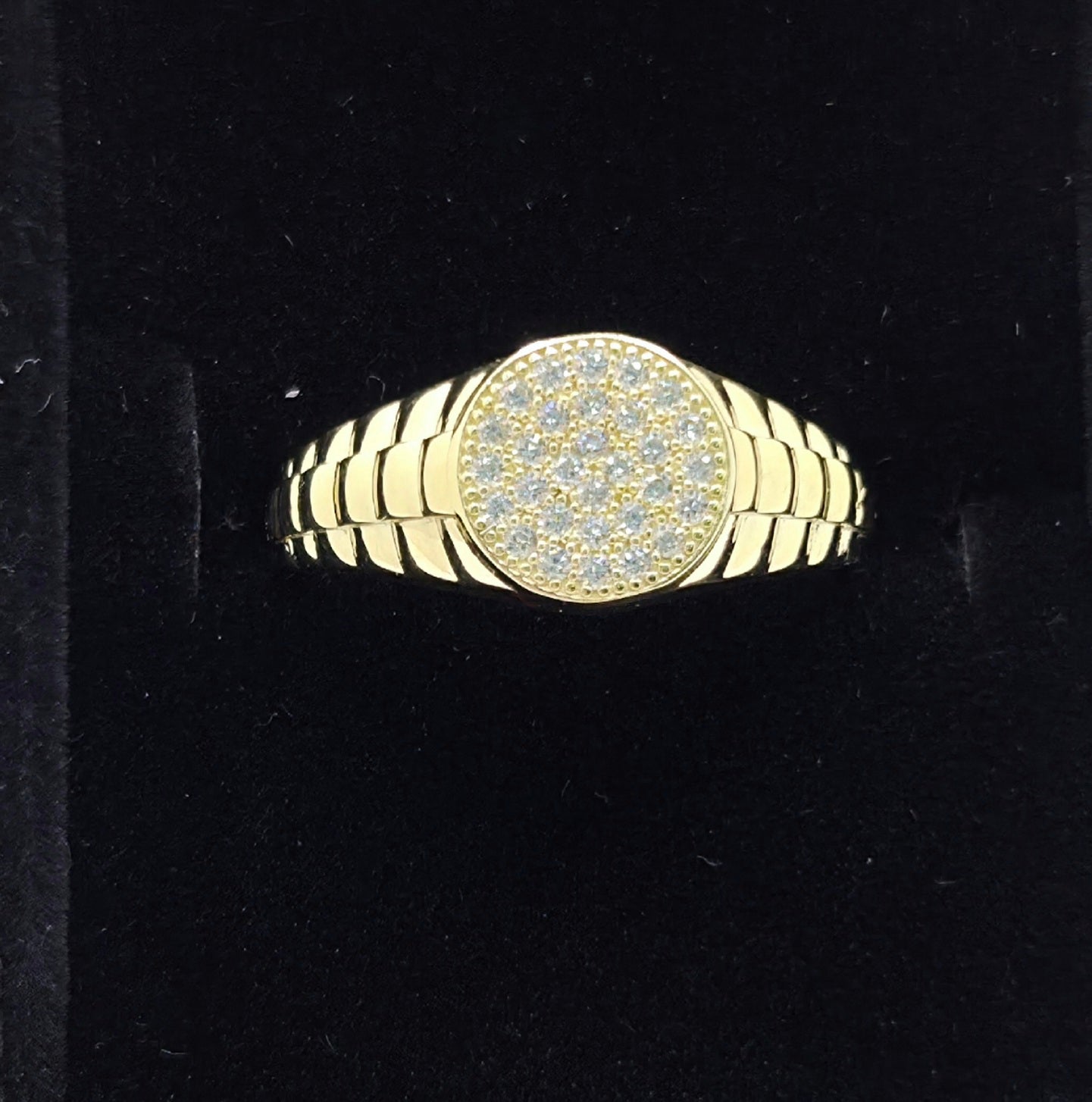 10K CZ ELEGANT SMALL ROUND SHAPE MEN'S RING – 10 – JY Jewelry Wholesale