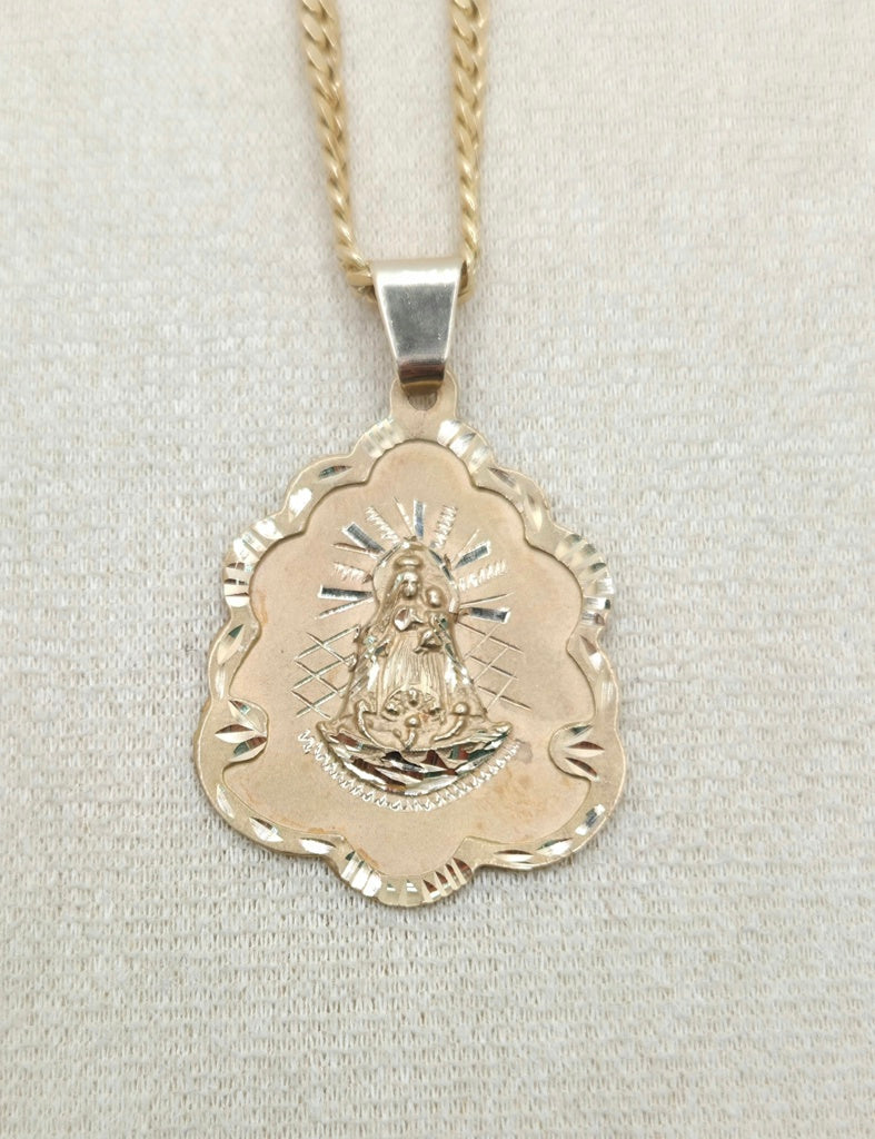 14K Caridad del cobre pendant – 29X38.25MM – JY Jewelry Wholesale